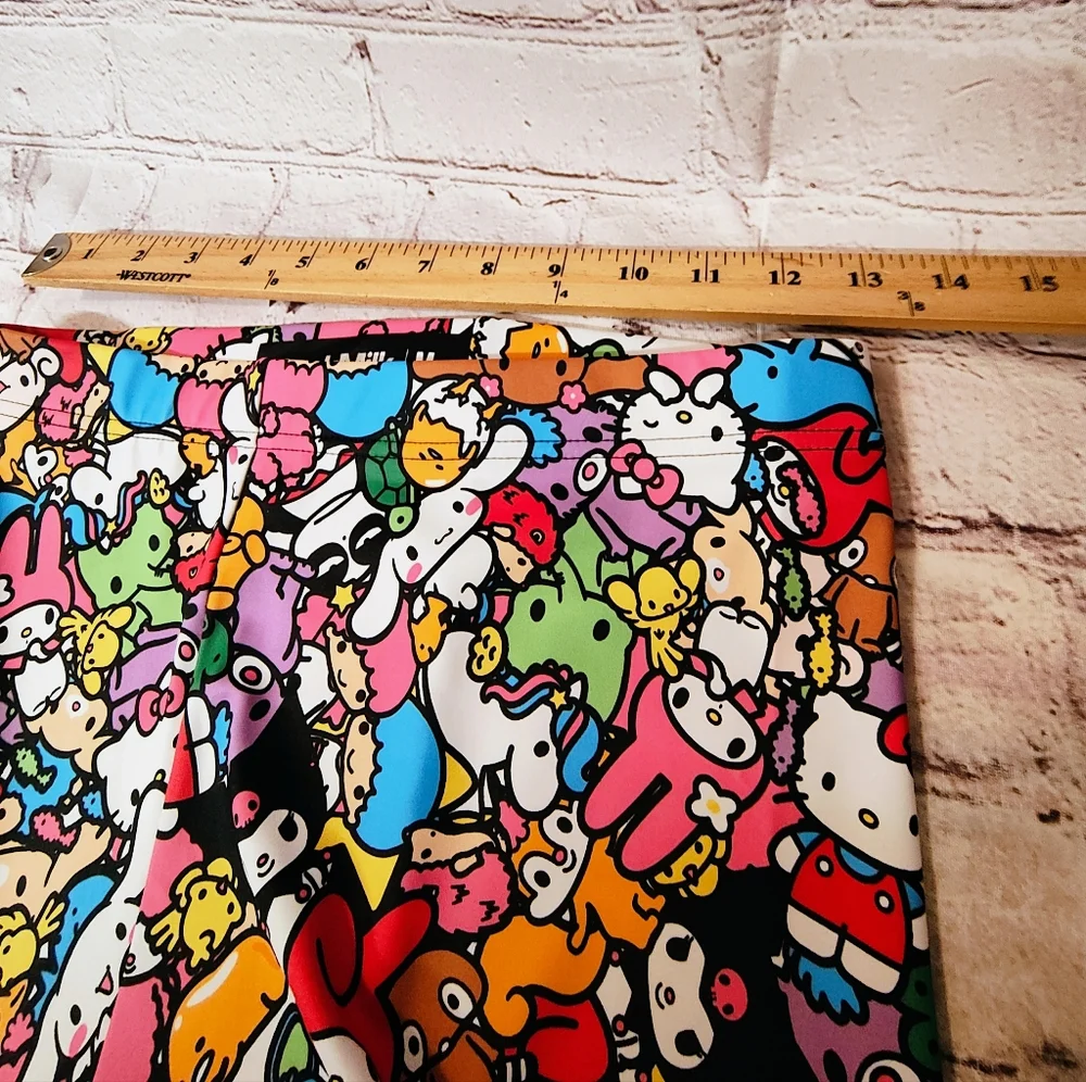 BlackMilk San Rio Allstars Matte High Waist Leggings Medium Anime EDM Festival - Picture 10 of 14